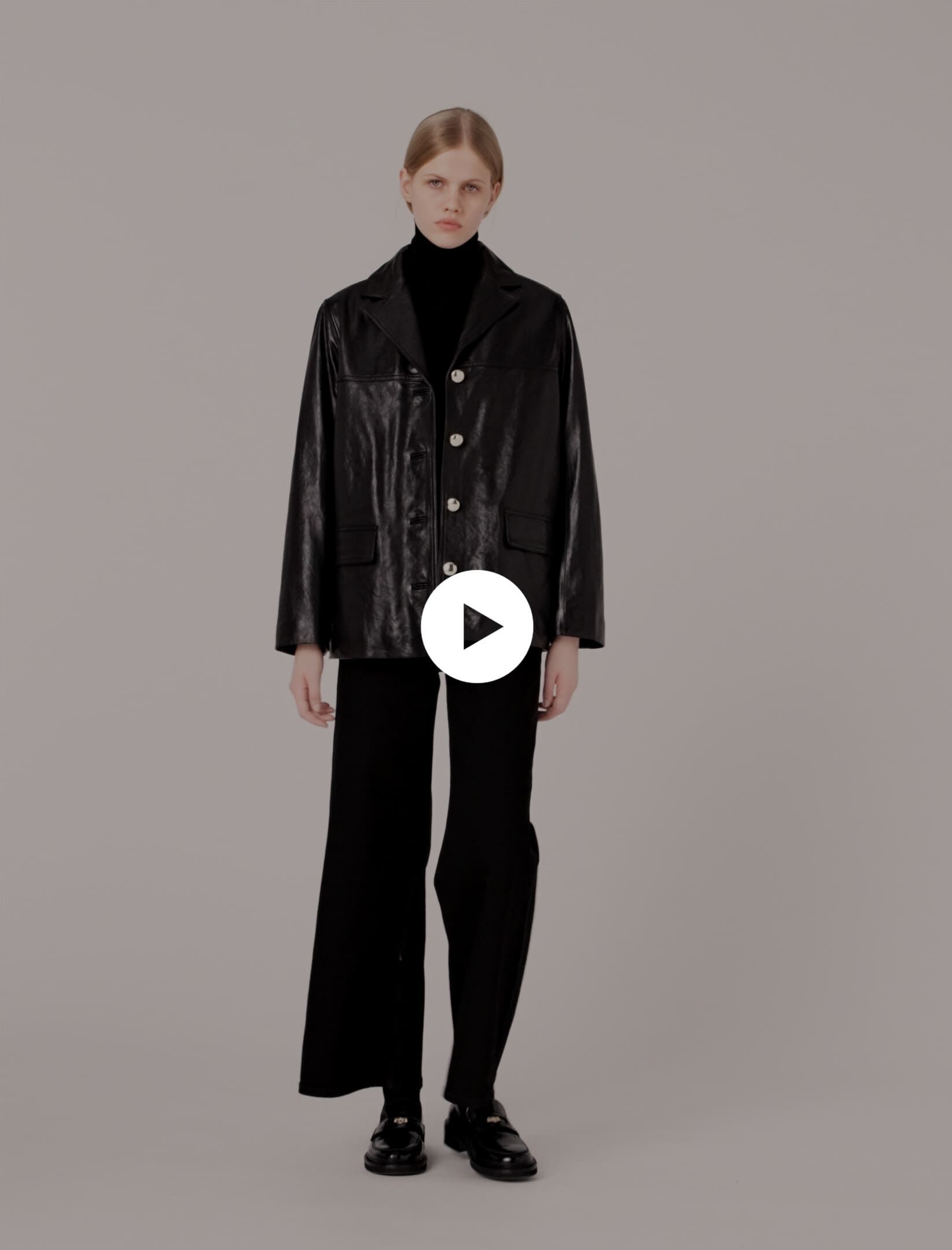 Quilted Leather Jacket Black / Gray For Women | Maje