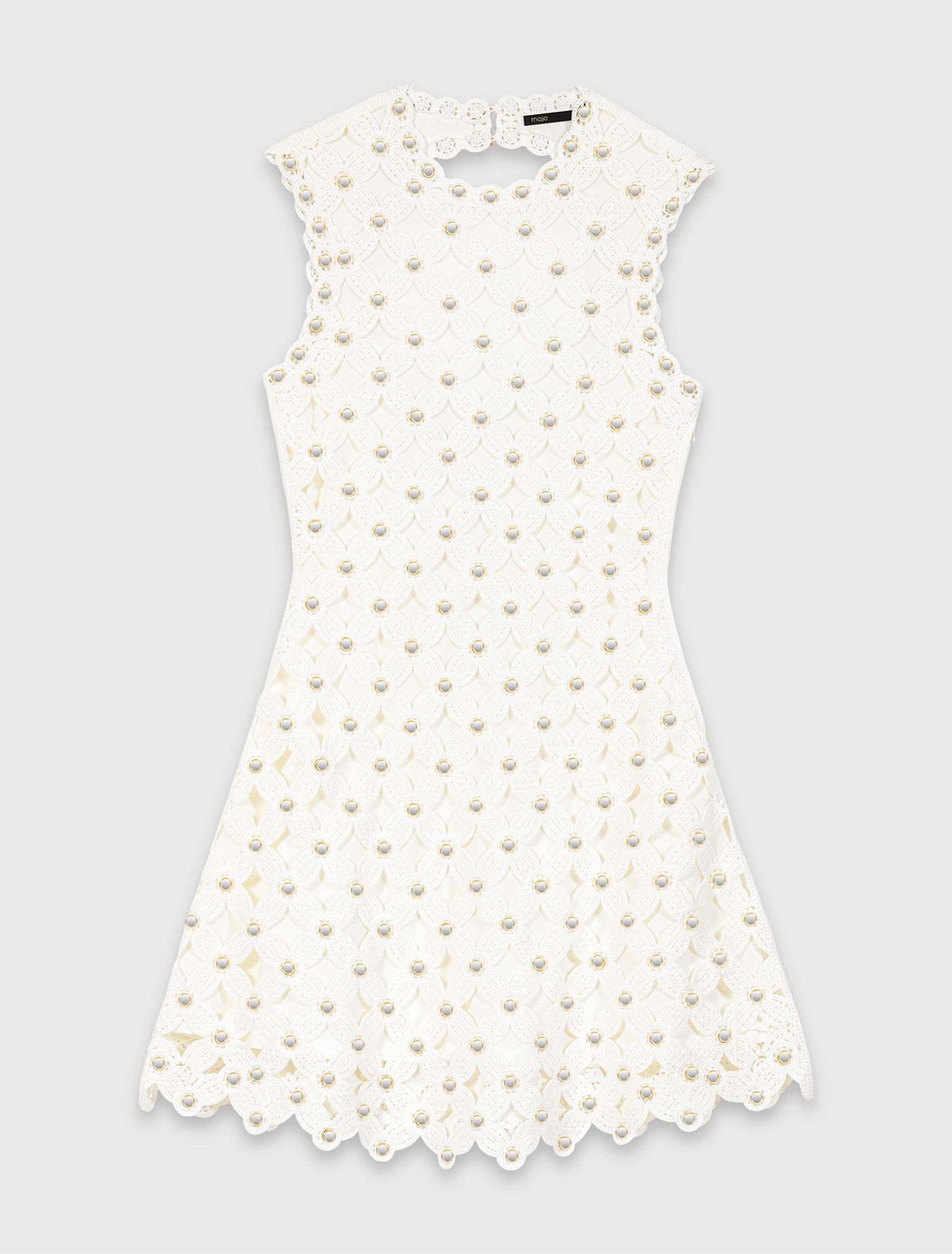 Mirrored crochet dress