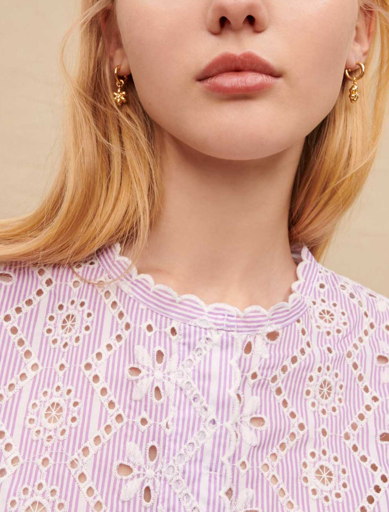 Embroidered cotton shirt