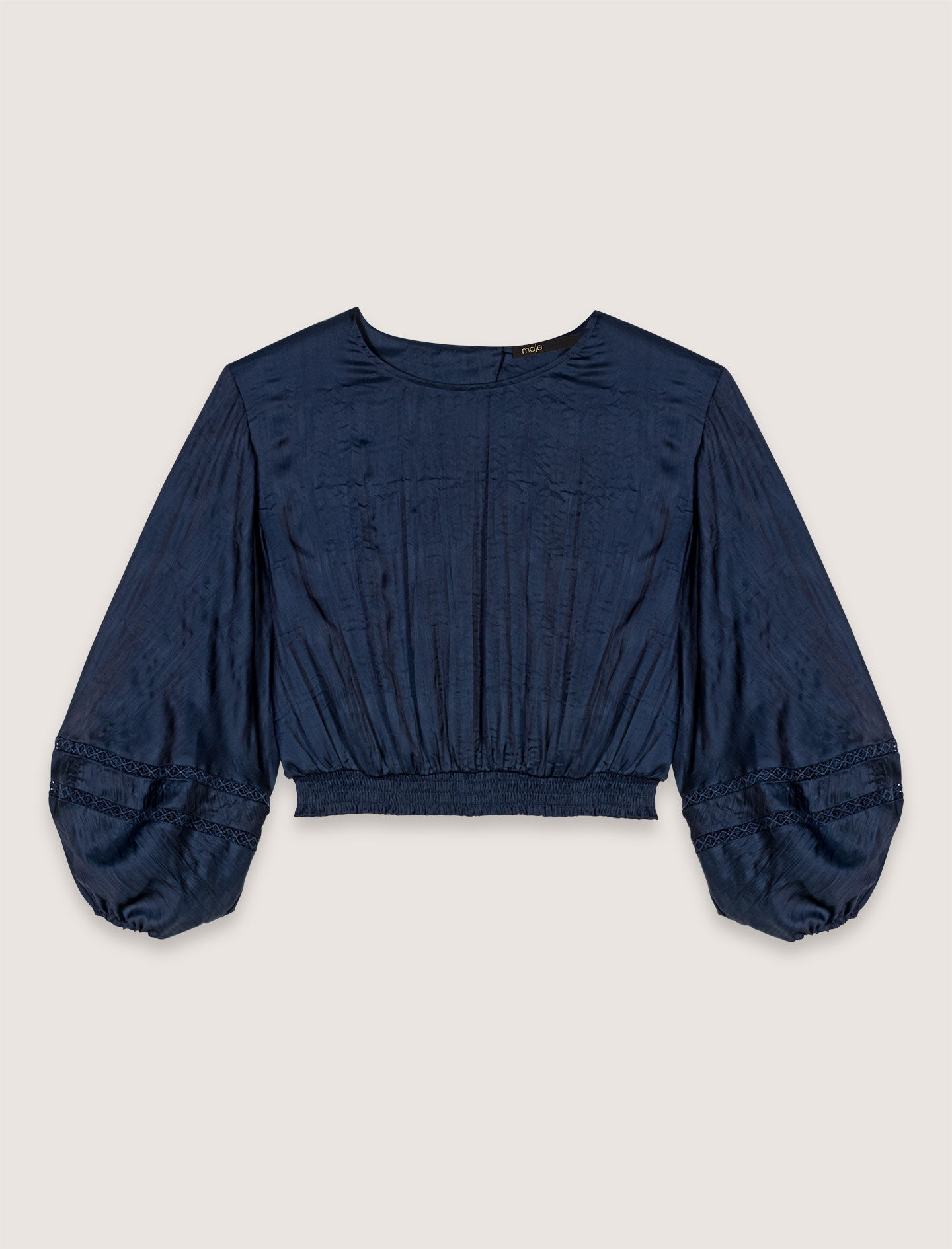 maje 2023 tops トップス Tweed crop top Multicolor For Women | Maje