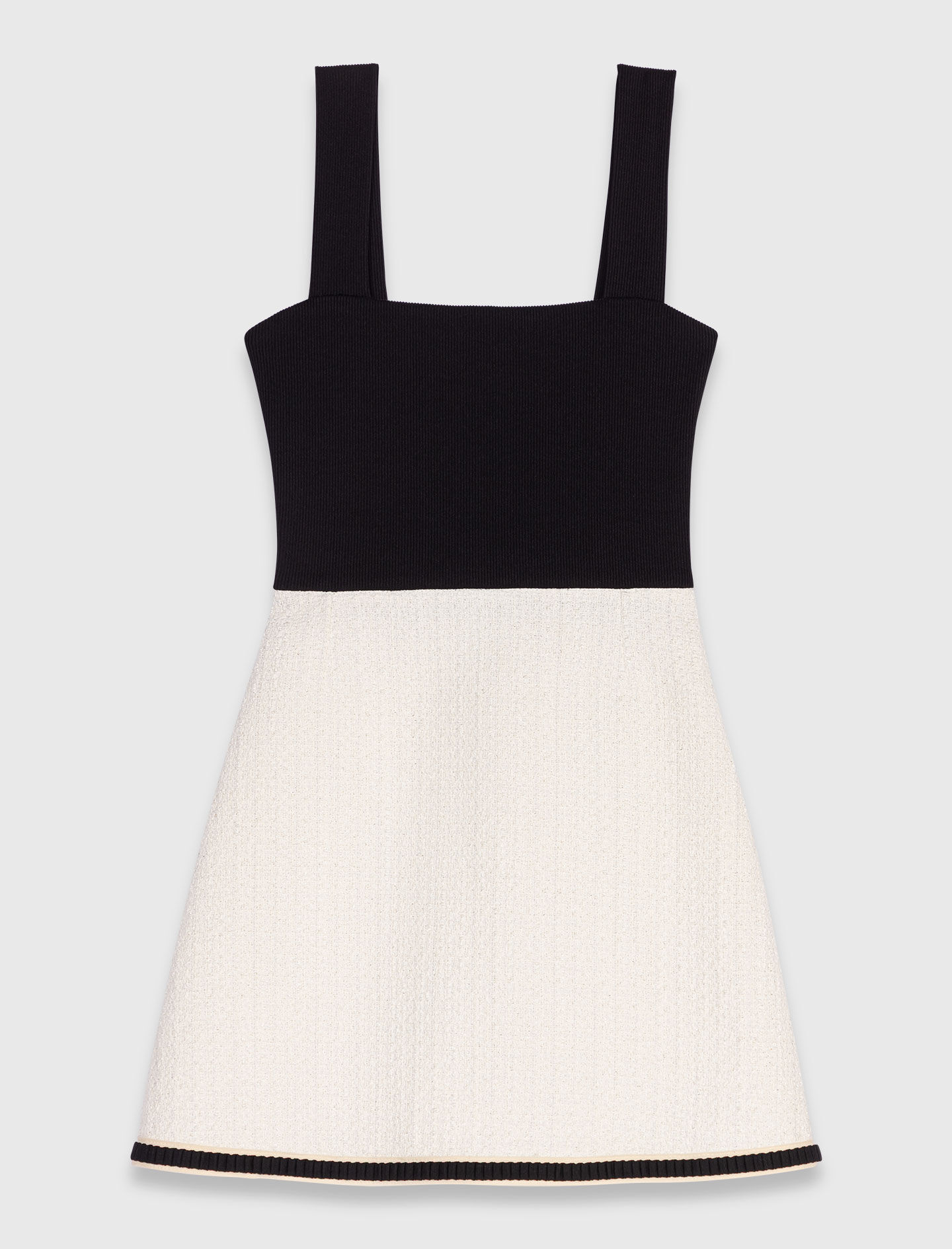 2-in-1 tweed dress White For Women | Maje