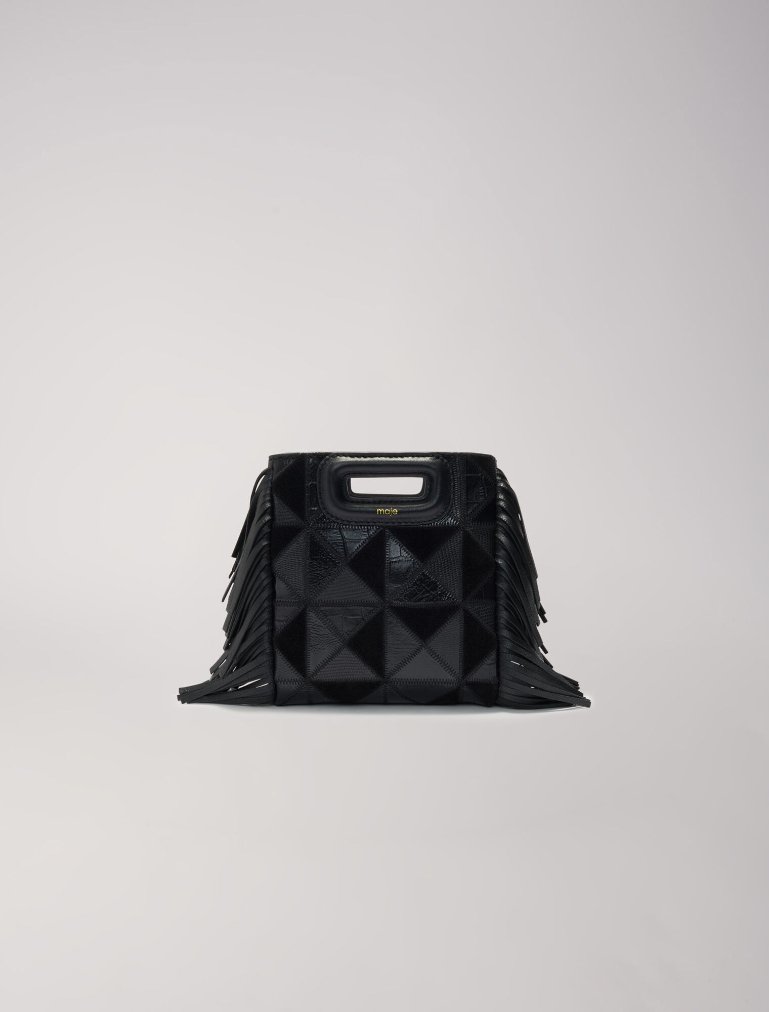Leather patchwork Mini M bag