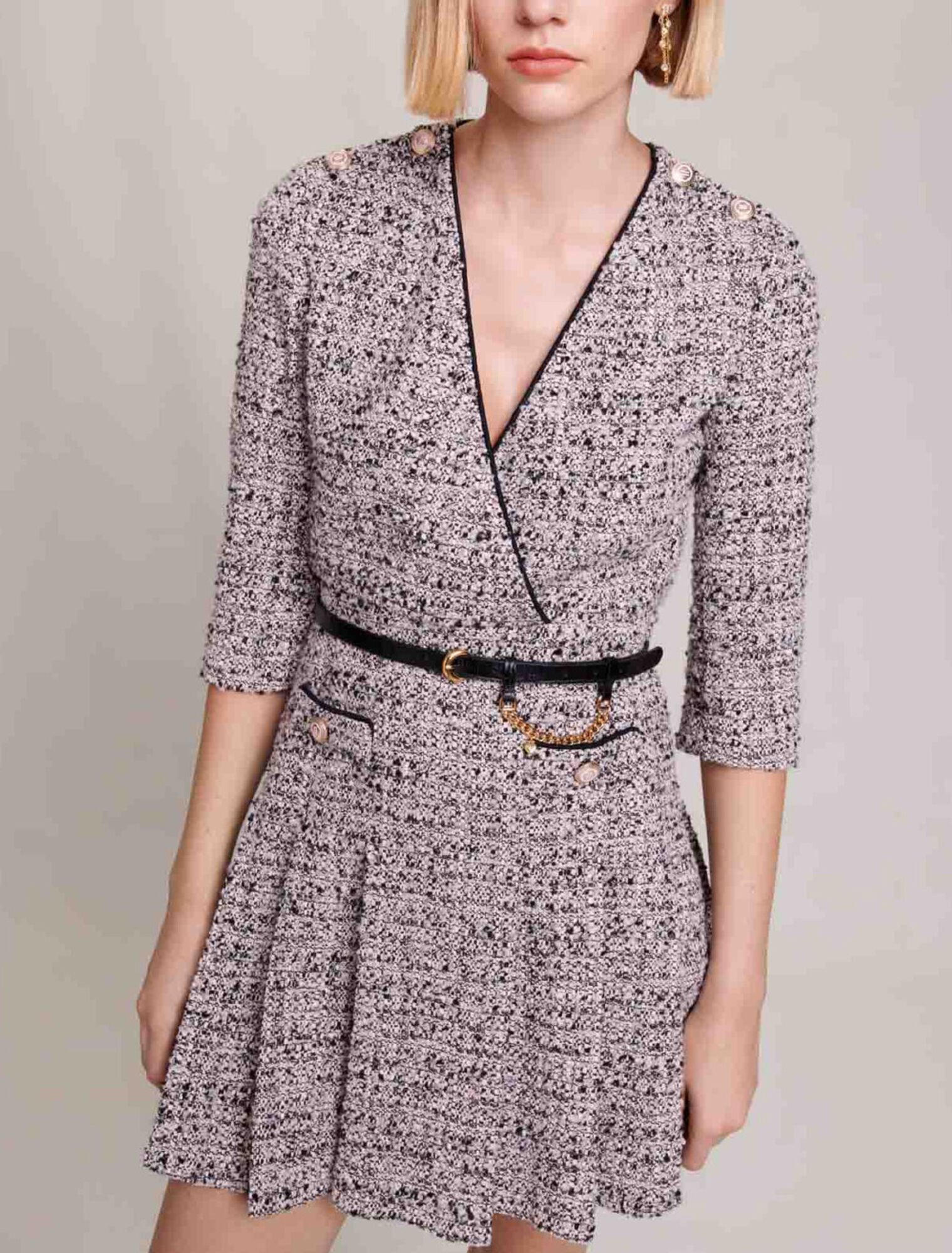 Short tweed dress