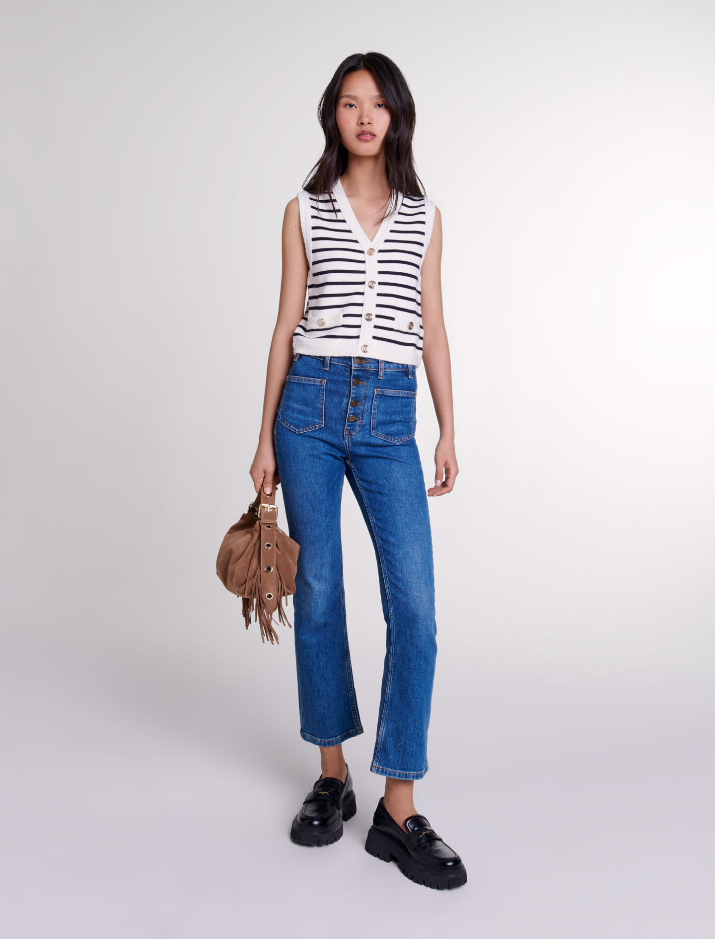 Sleeveless boyfriend cardigan online