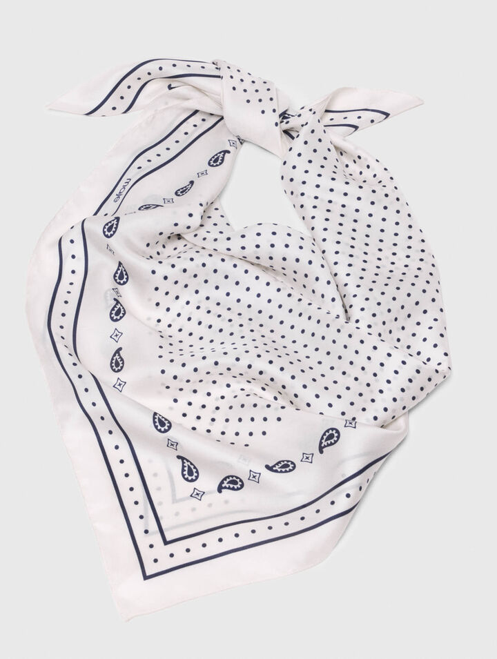 90x90 printed silk scarf