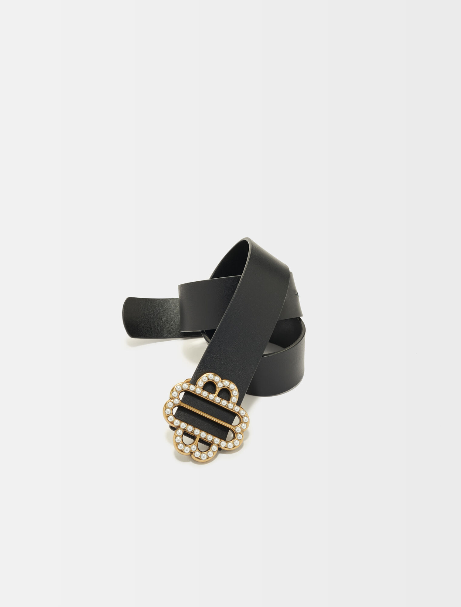 Maje Clover belt with rhinestones