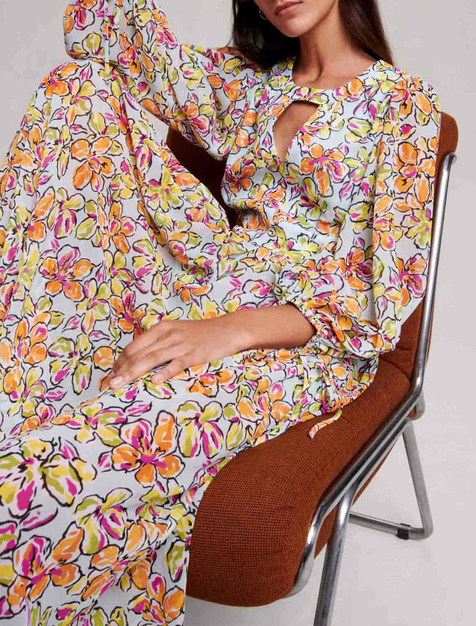 Printed maxi dress
