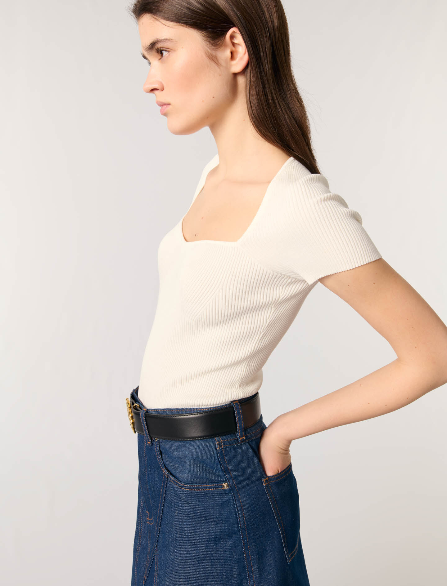 Knit top White For Women | Maje