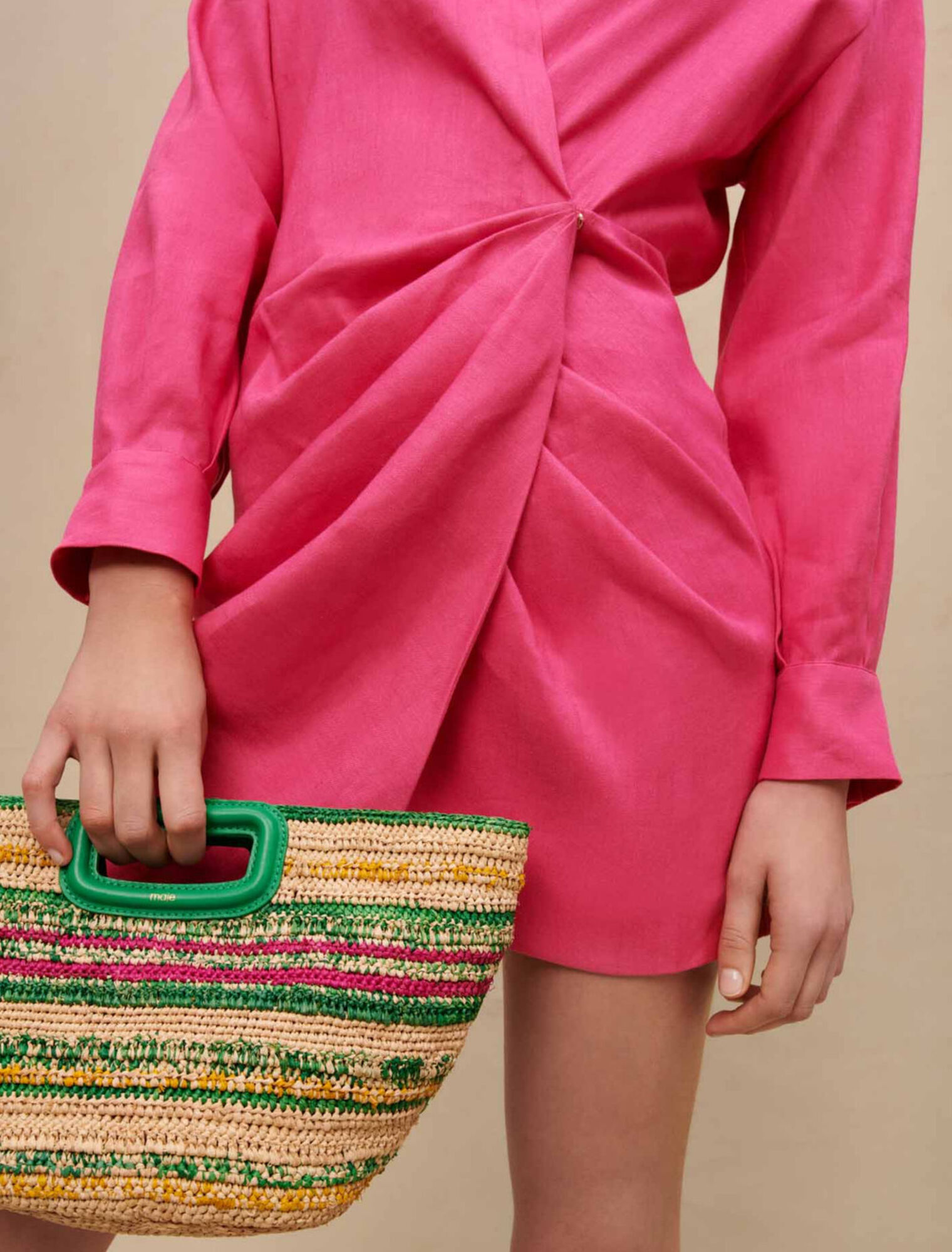 Draped mini dress