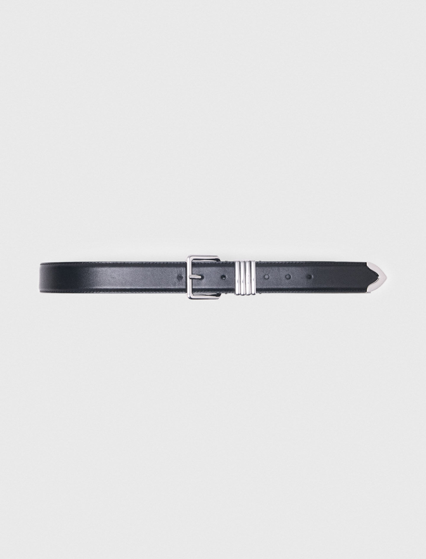Slim Clover belt Black / Gray For Women | Maje