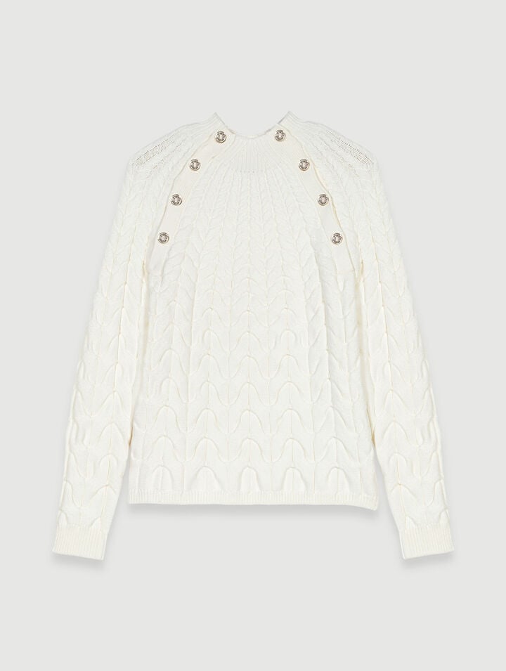 Cable knit jumper