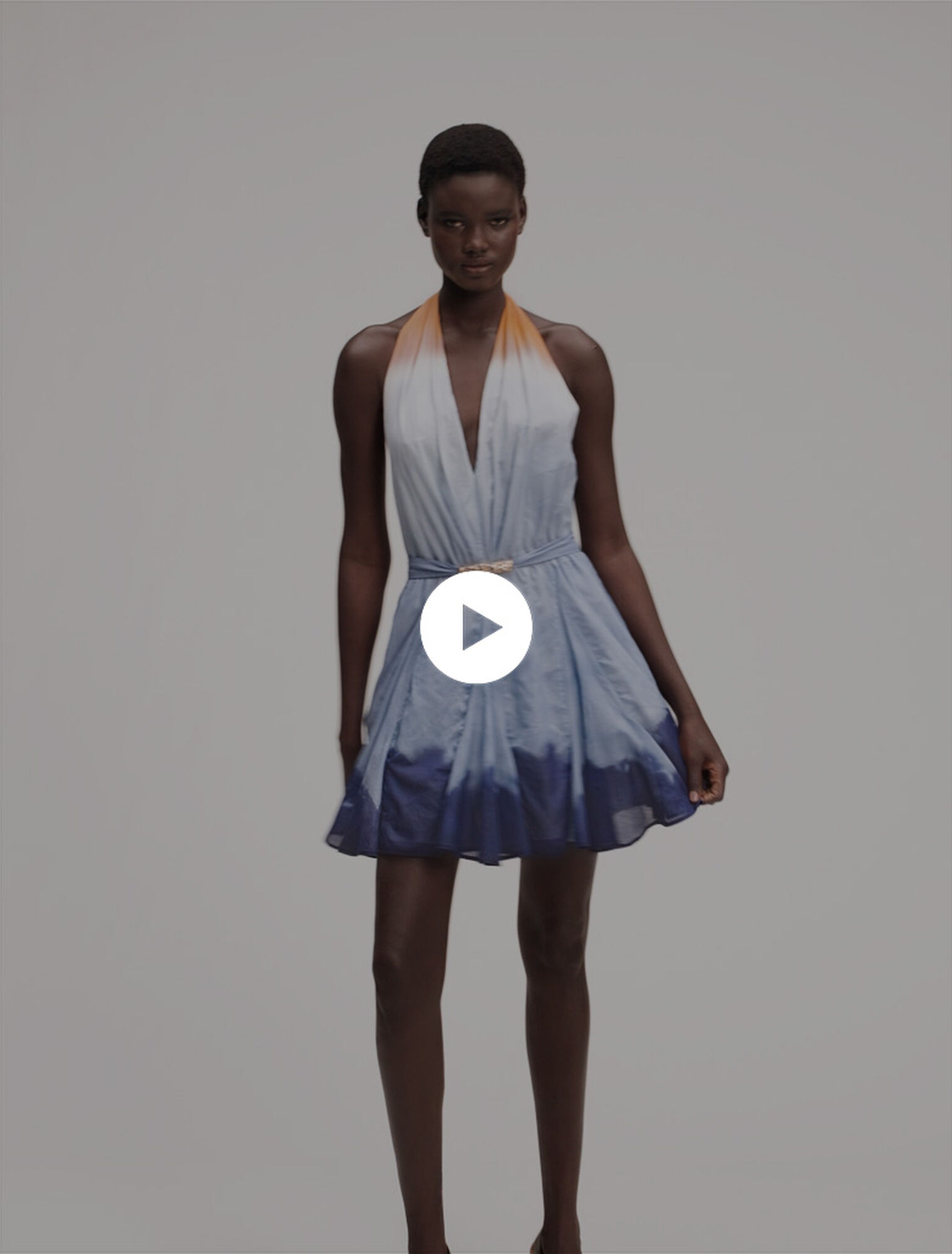 Mini tie-dye dress