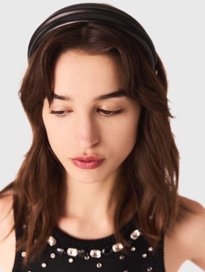 Leather headband