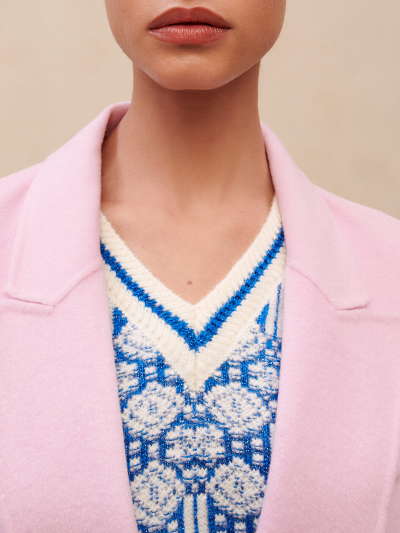 Pink wool coat Pink For Women | Maje Pink wool coat Pink For Women | Maje
