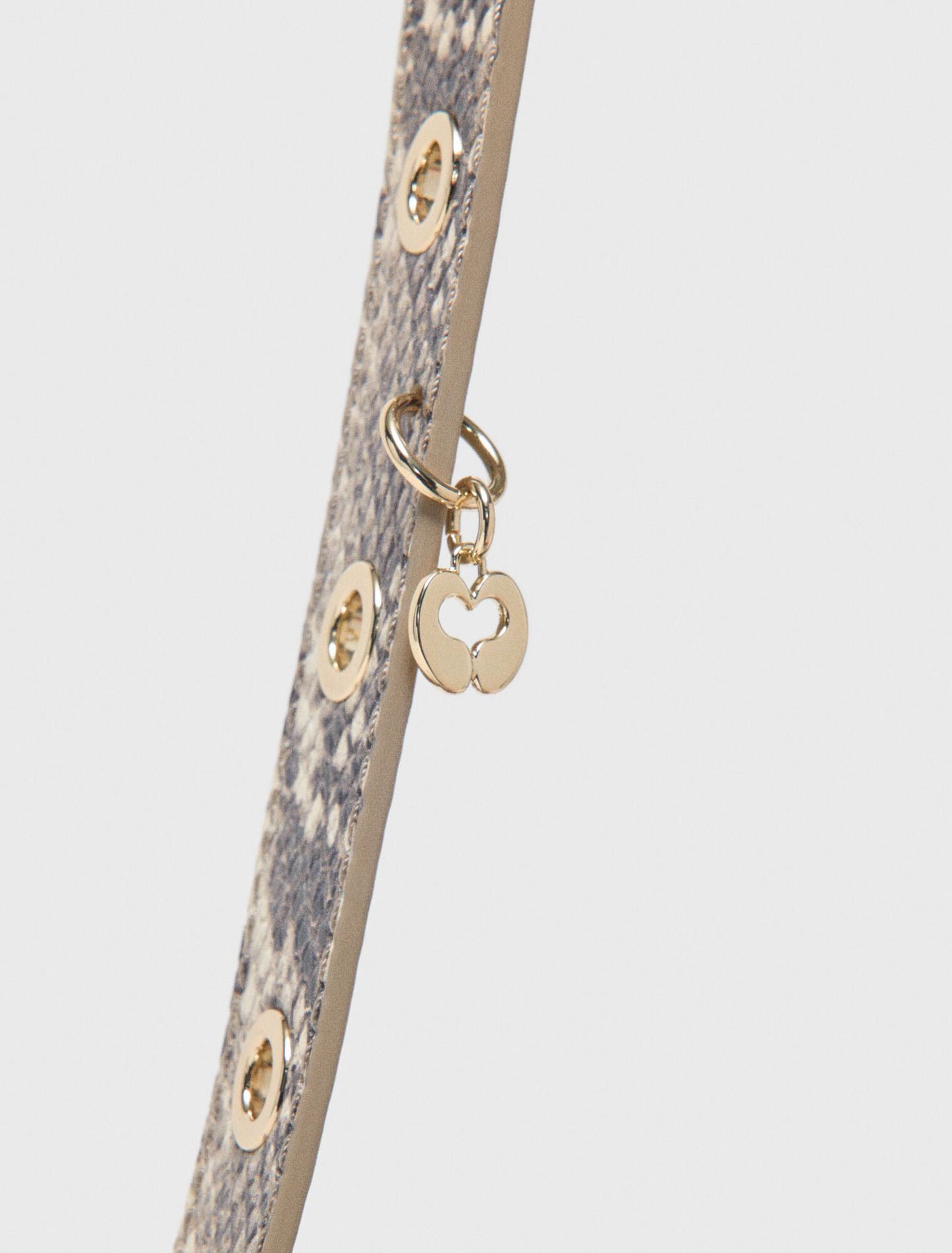 Python-embossed Miss M mini bag