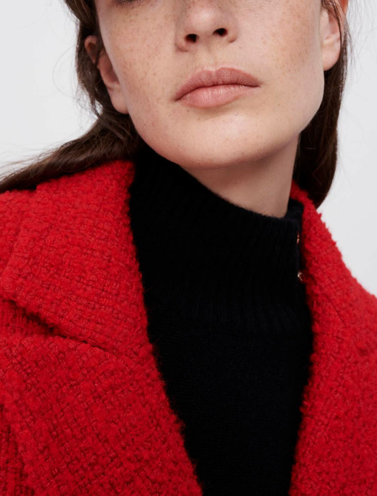 Fancy red tweed coat