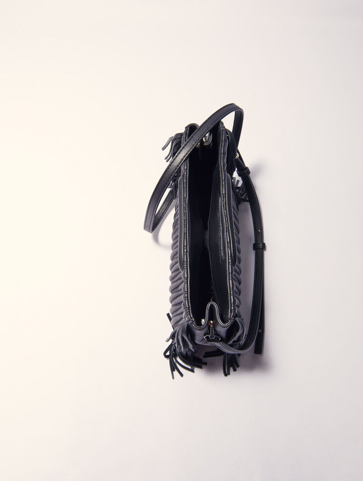 Quilted leather M bag