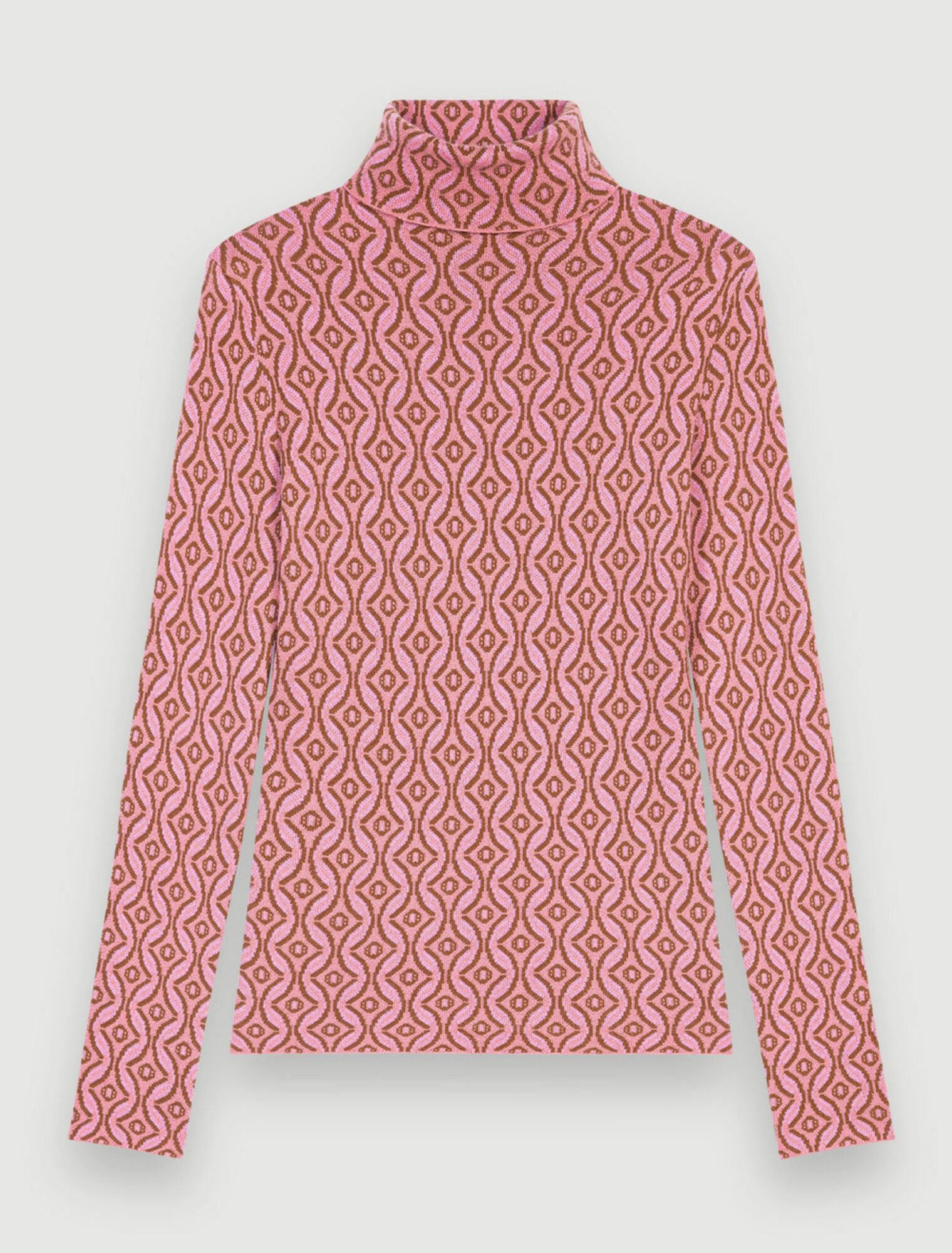 Fitted Maje Clover jacquard pullover