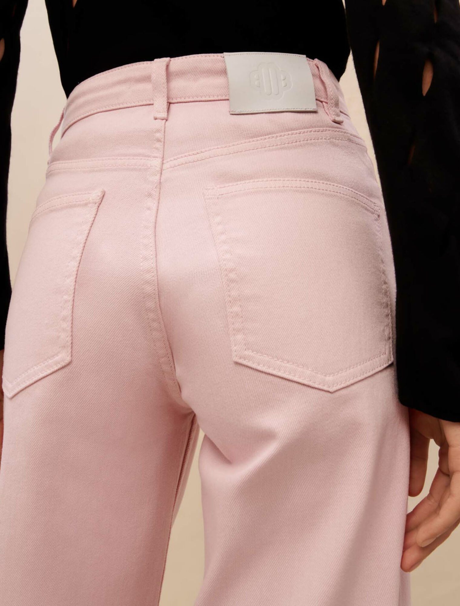 Large pink jeans