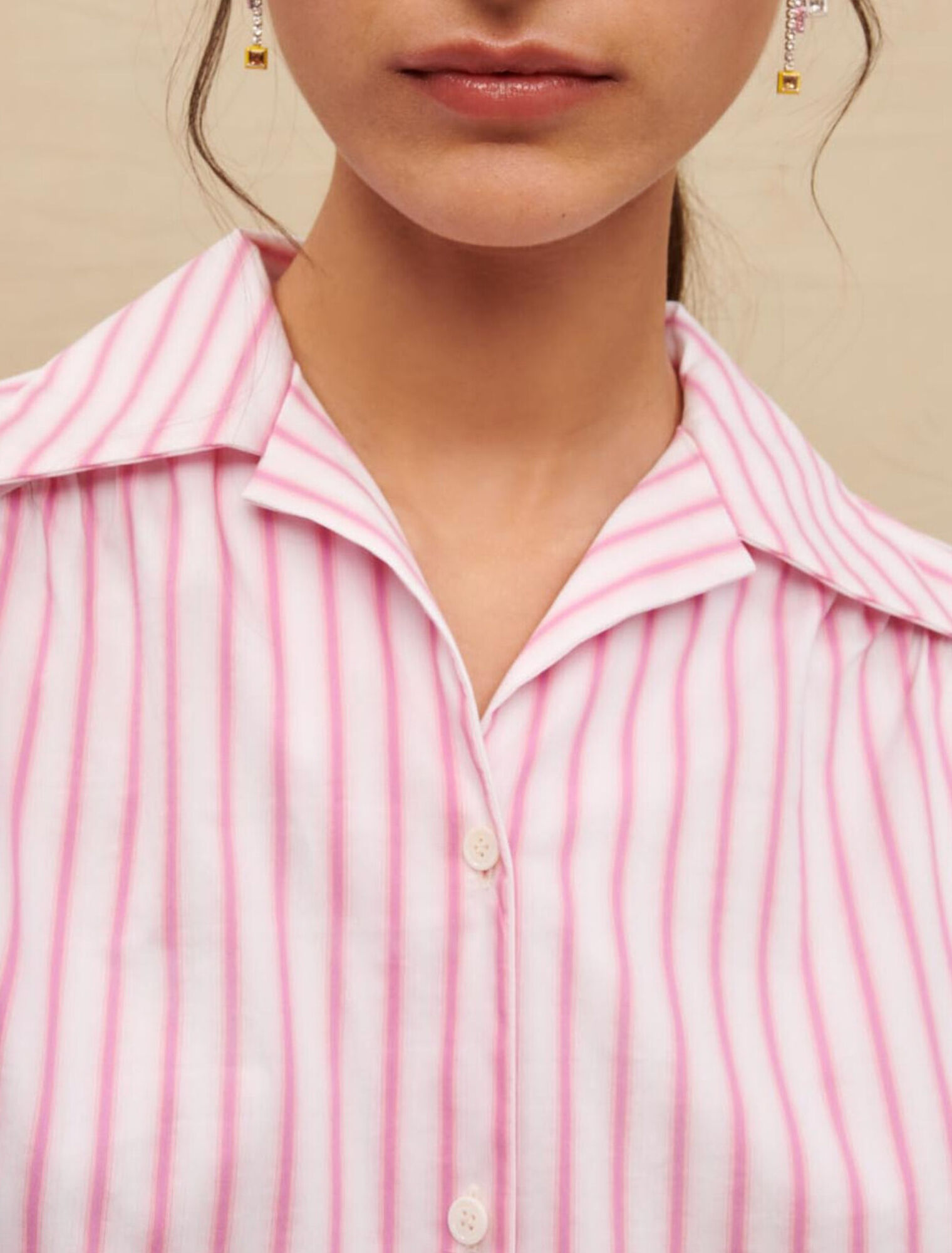 Voluminous striped shirt