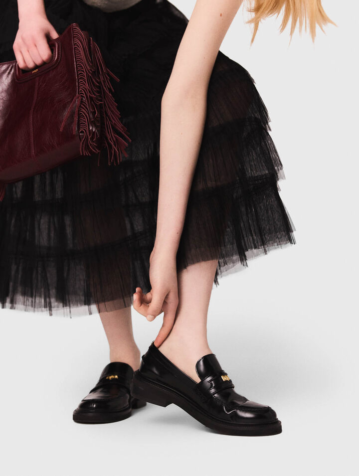 Leather loafers