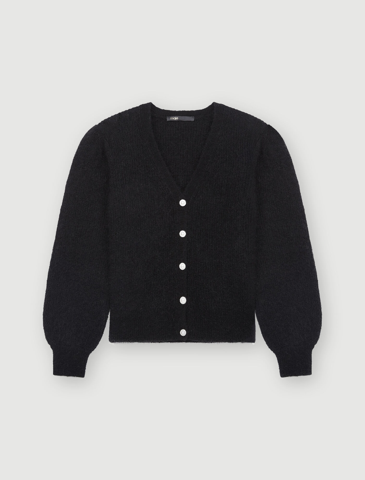 Wool and mohair cardigan