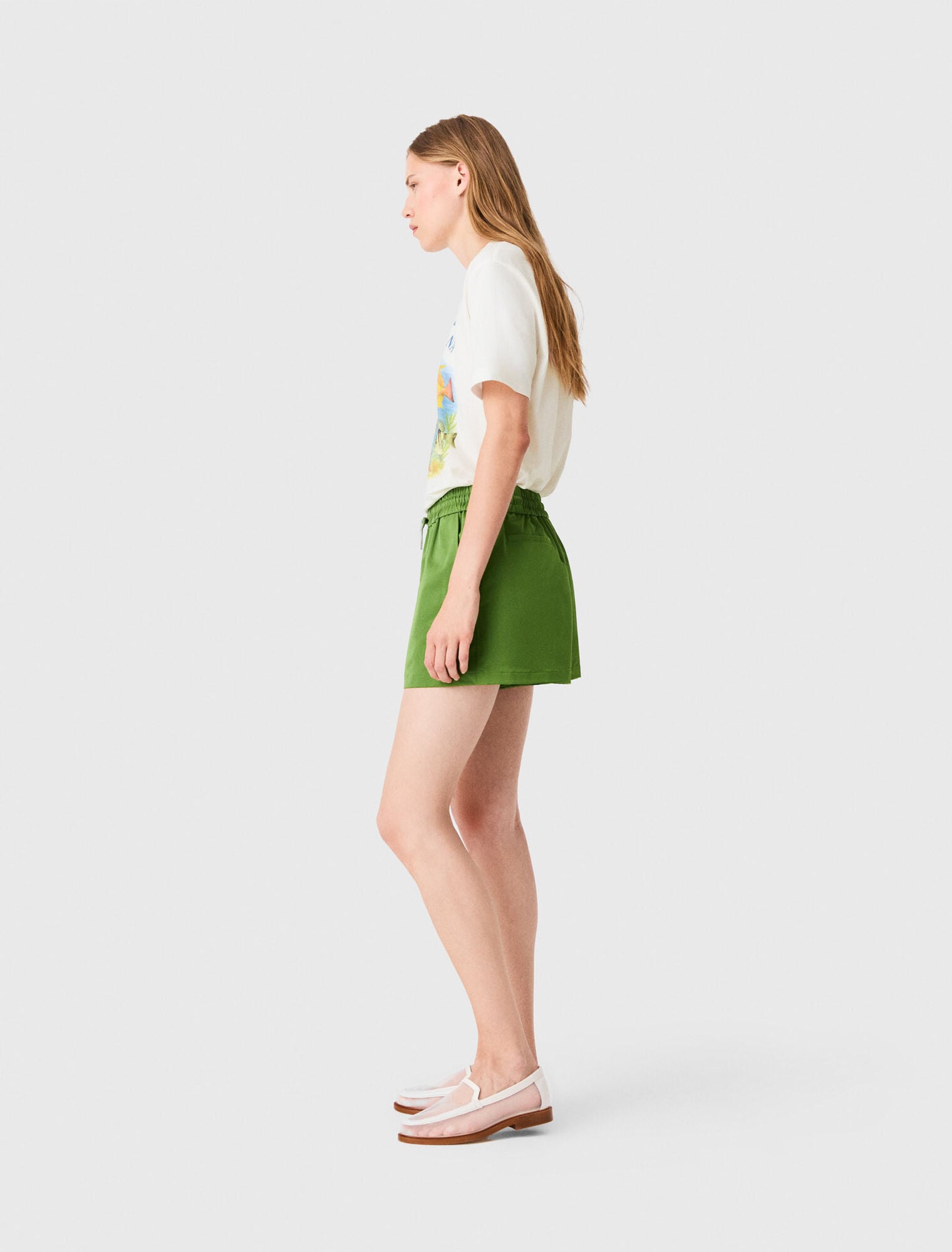 Technical fabric shorts