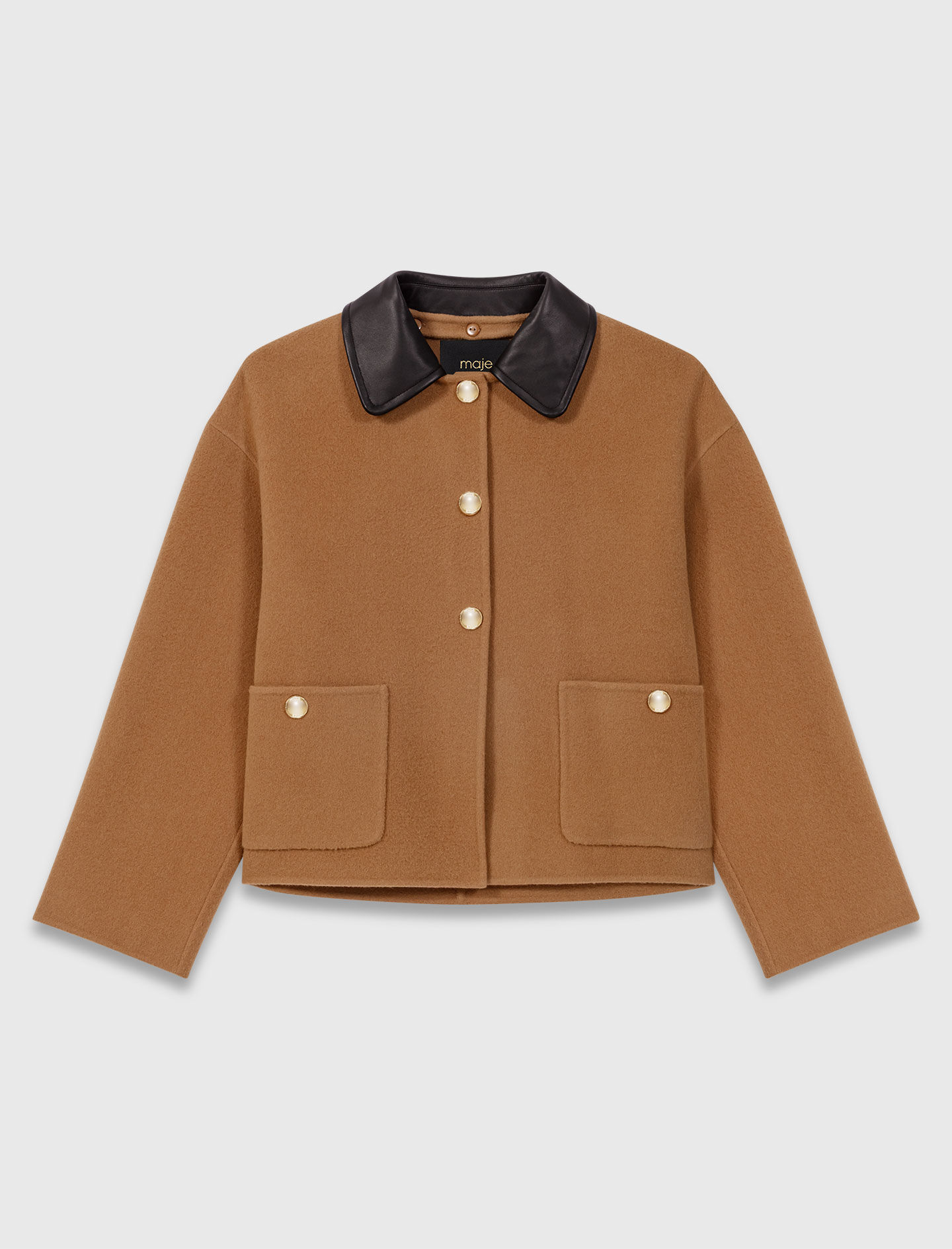 コート fub felted coat brown 6y Y5213BMC-LIL-1__94123.