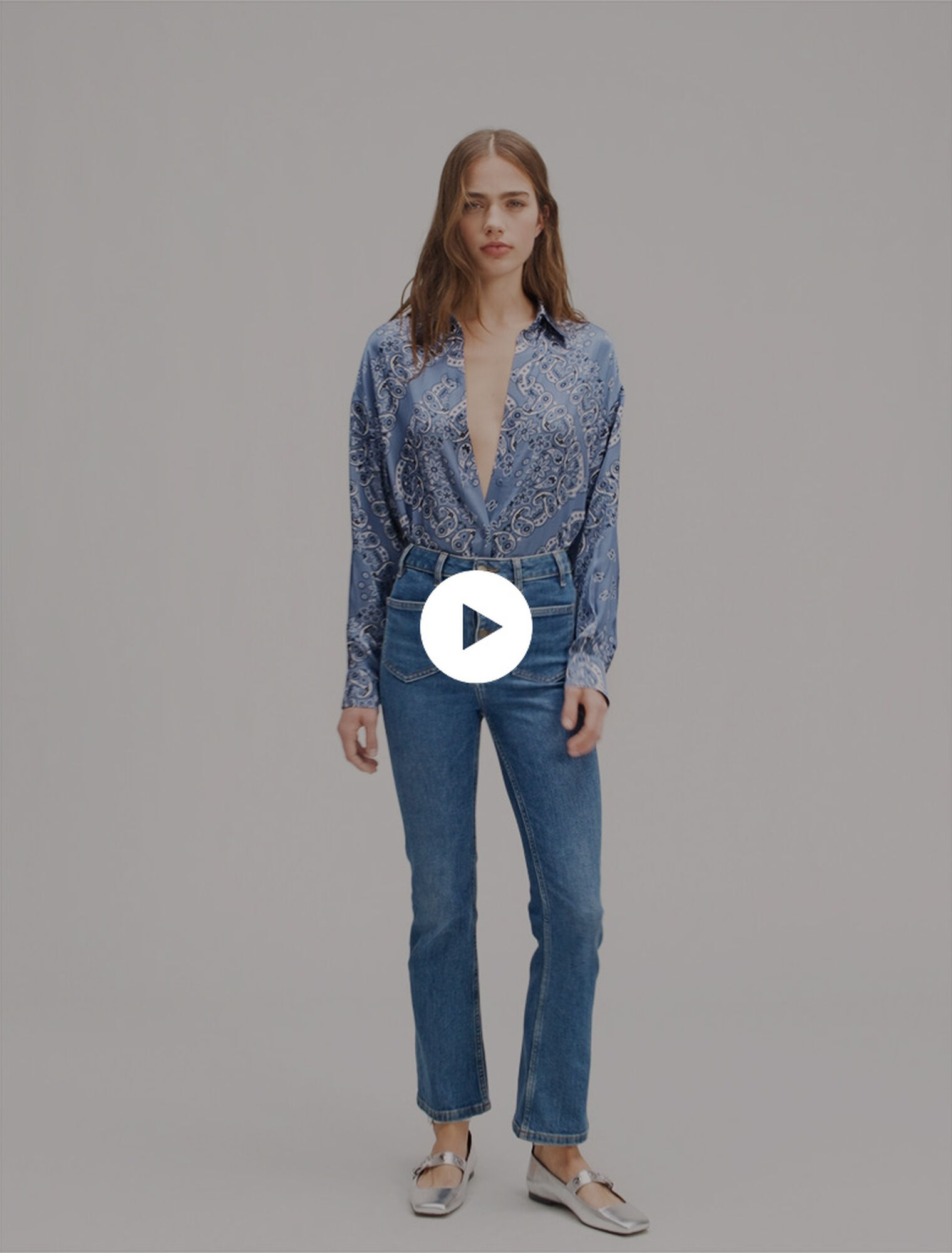 Flowing printed shirt