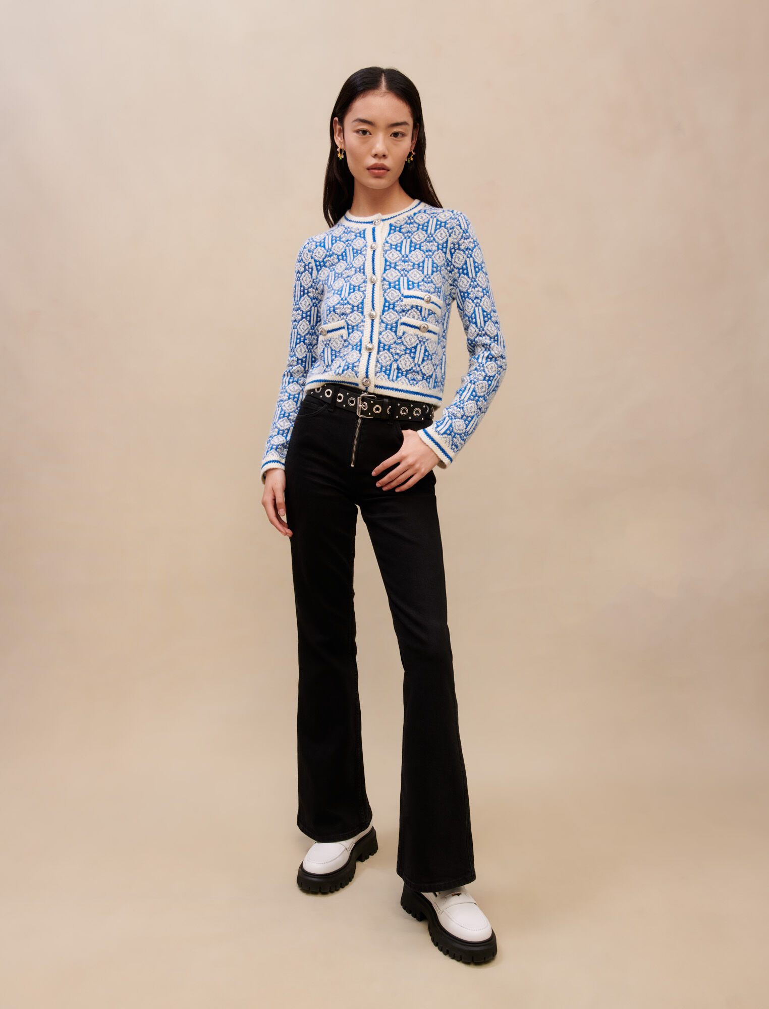 Jacquard cardigan