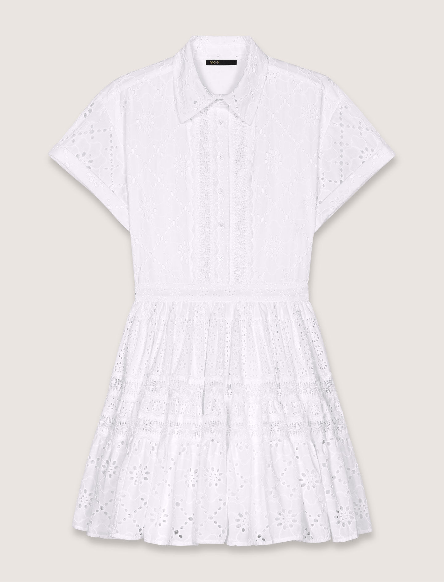 MAJE [マージ] Broderie Anglaise Babydoll Dress Maje_MFPRO04119-10_F_1.jpg