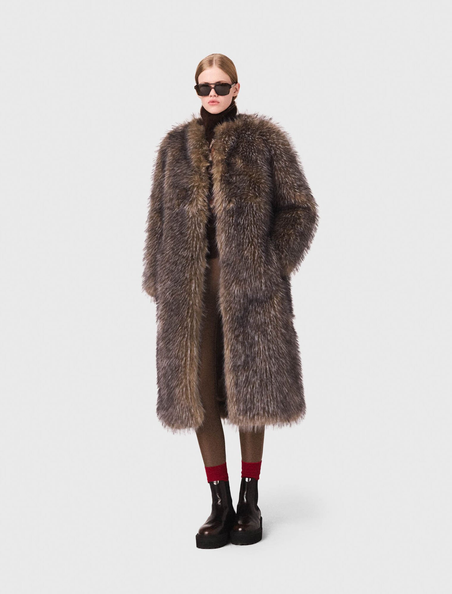Long faux fur coat Long faux fur coat
