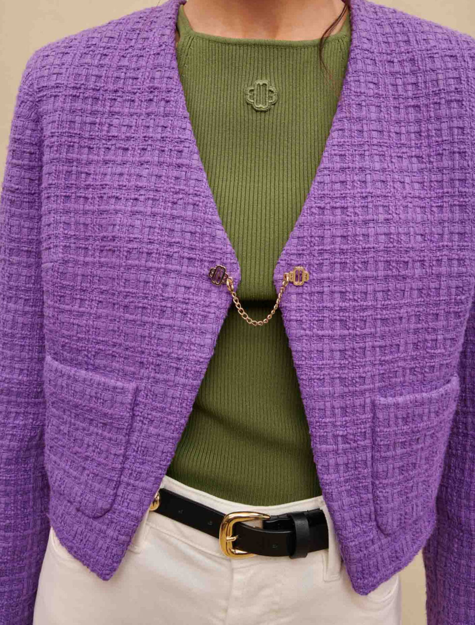 Short tweed jacket