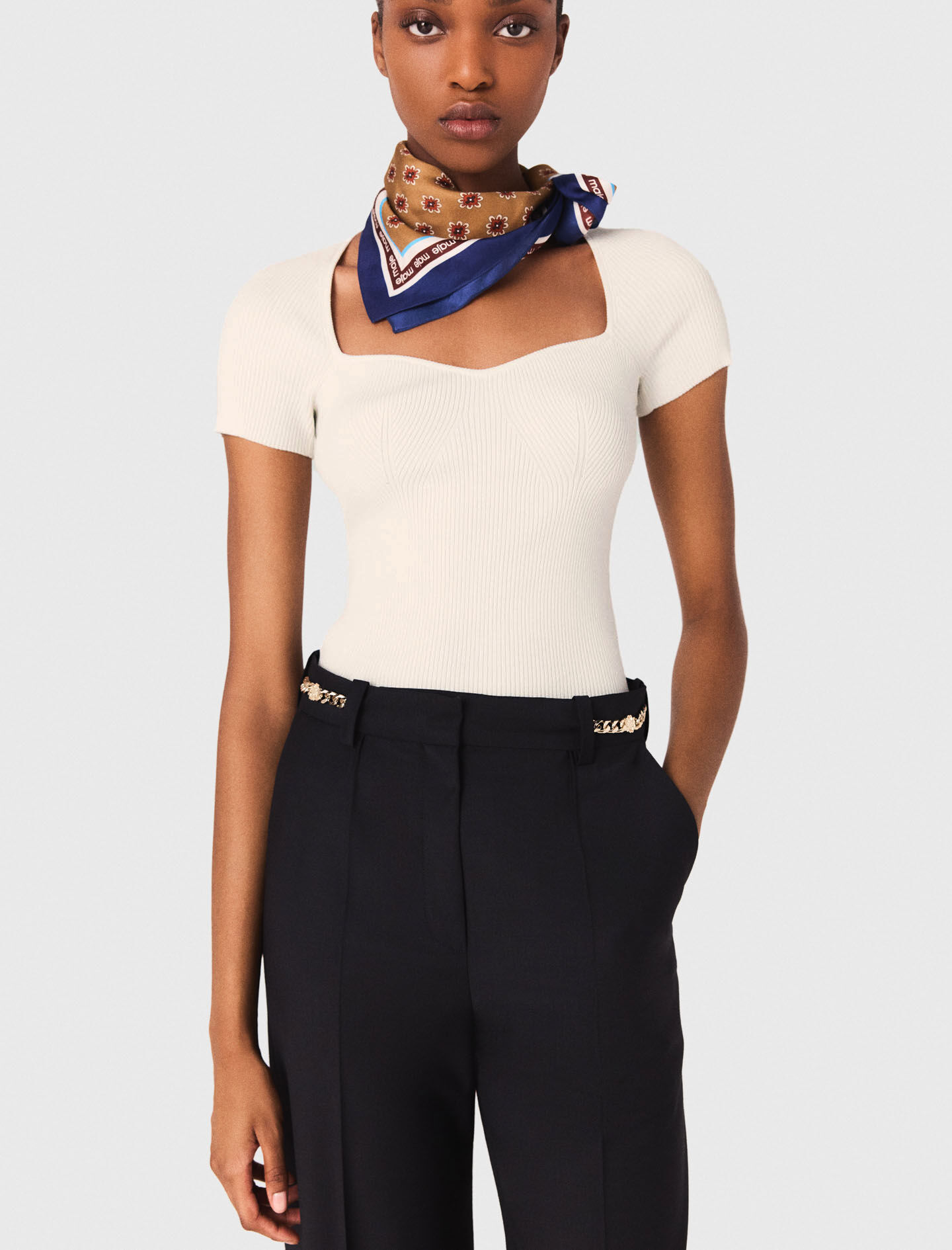 Knit top White For Women | Maje