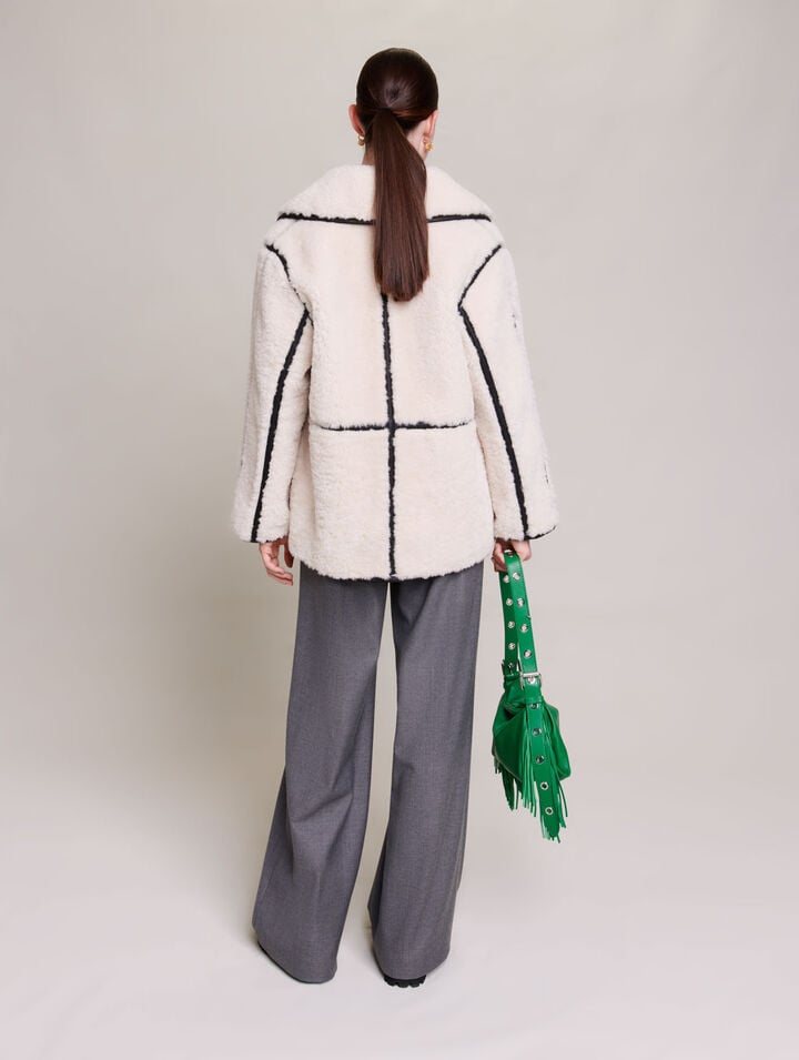 Short faux fur coat