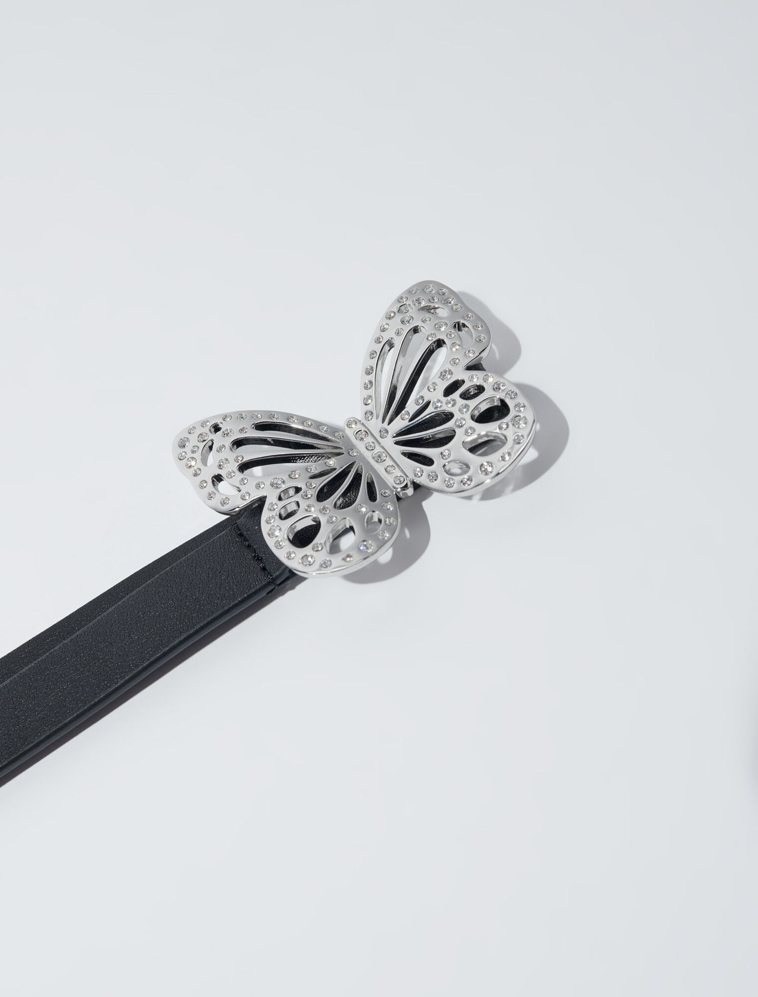 Butterfly rhinestone belt
