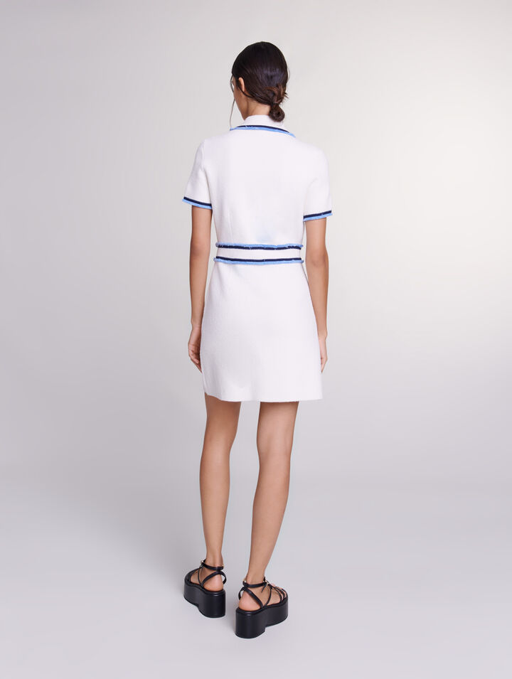 Short terry knit dress