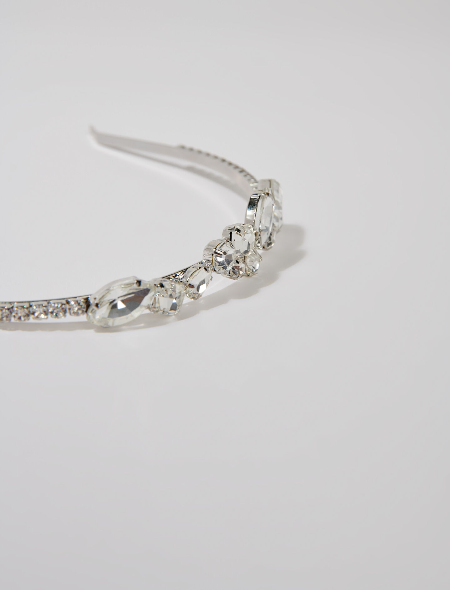 Rhinestone headband Black / Gray For Women | Maje