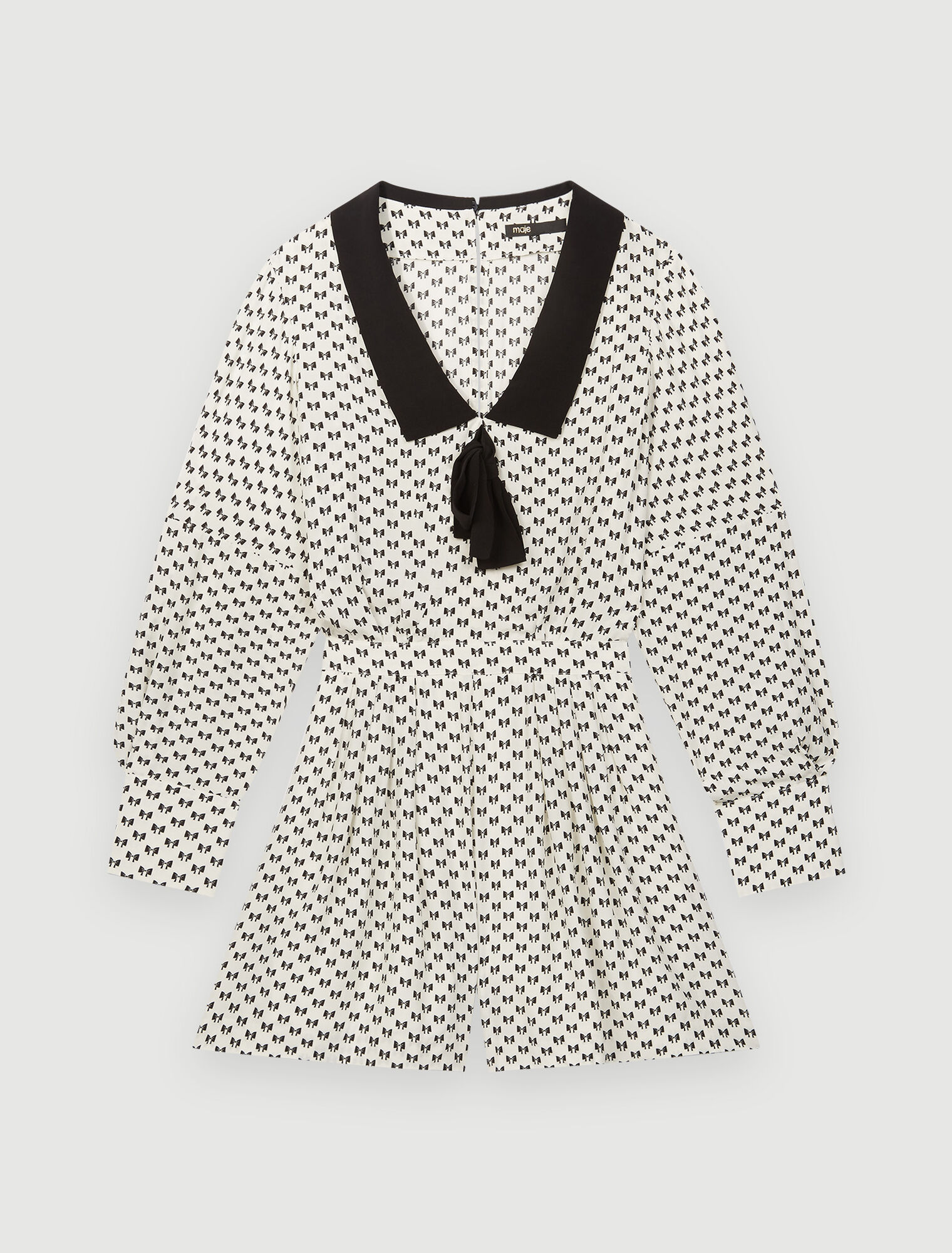 Bow print playsuit 