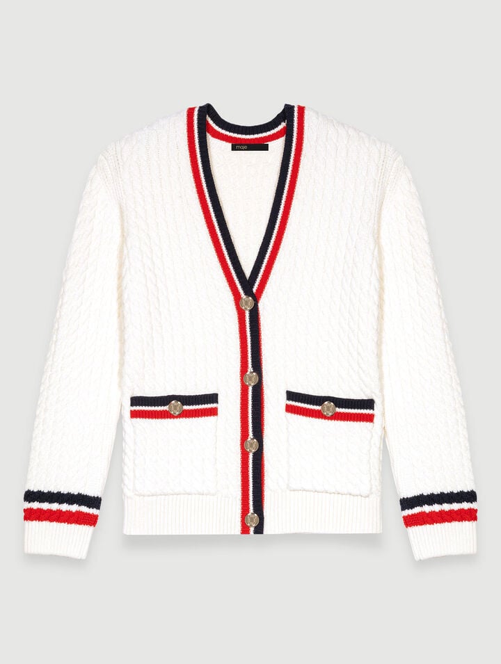 Long knit cardigan