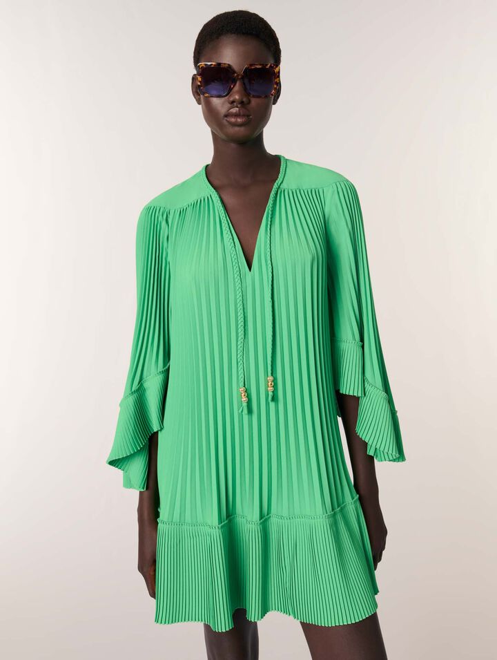Mini pleated dress