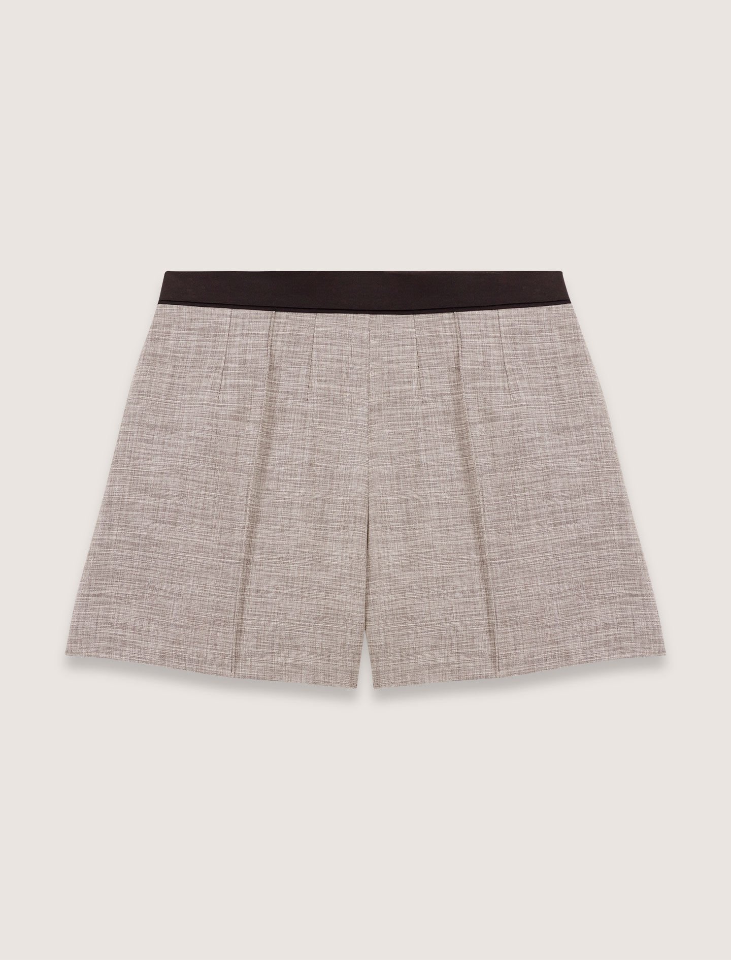 Suit shorts with darts Black / Gray For Women | Maje