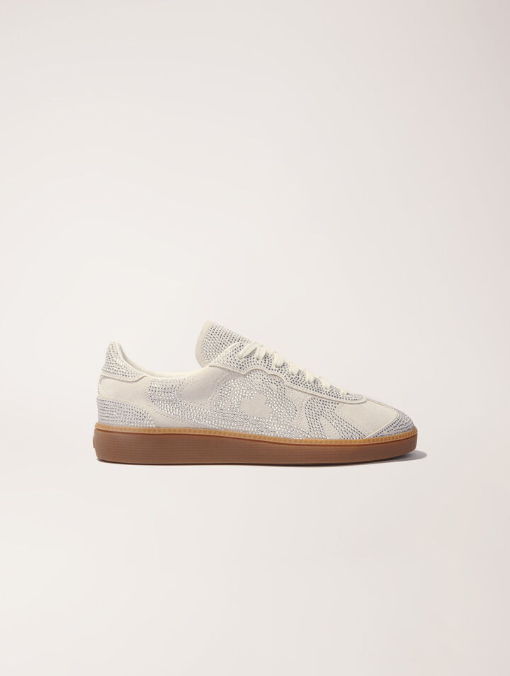 Casual rhinestone sneakers