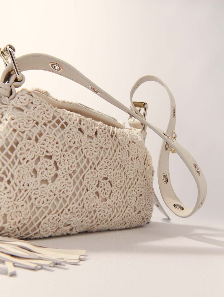 Crochet-knit mini Miss M bag