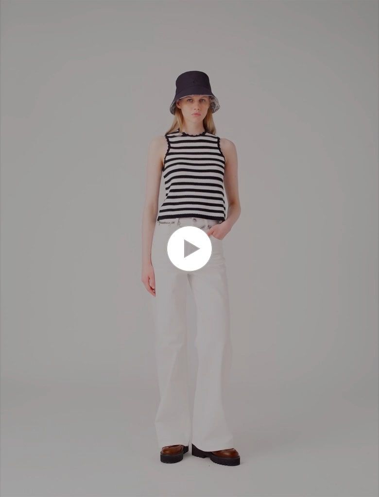 Crochet-knit top Bicolor For Women | Maje
