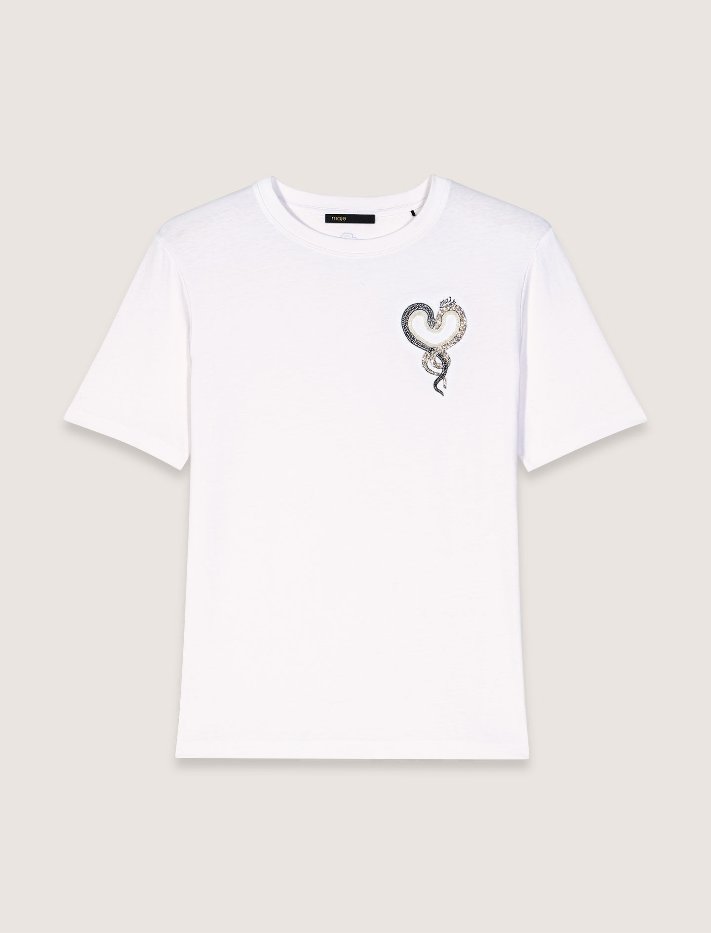 ❤️24秋新作 ♡ maje 蝶柄白Tシャツ 新品♡ 261 トップス