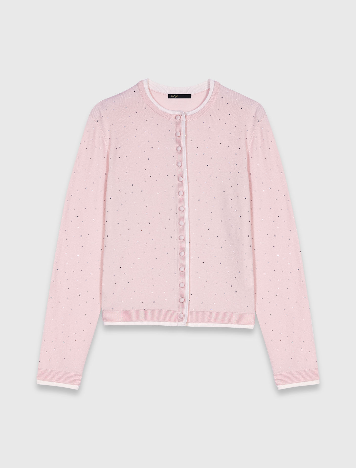【日本製】 For Pink sweater short-sleeve wool 100% Women Maje | アクセサリー