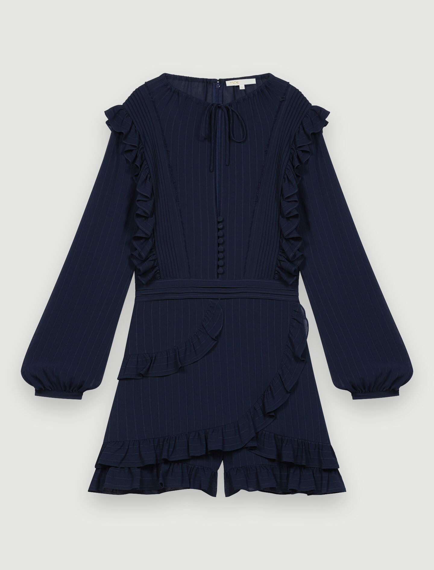 アメリMEDI RUFFLE KNIT ROMPERSブラックM新品未使用品 アメリMEDI RUFFLE KNIT ROMPERSブラックM新品未使用品 - メルカリ