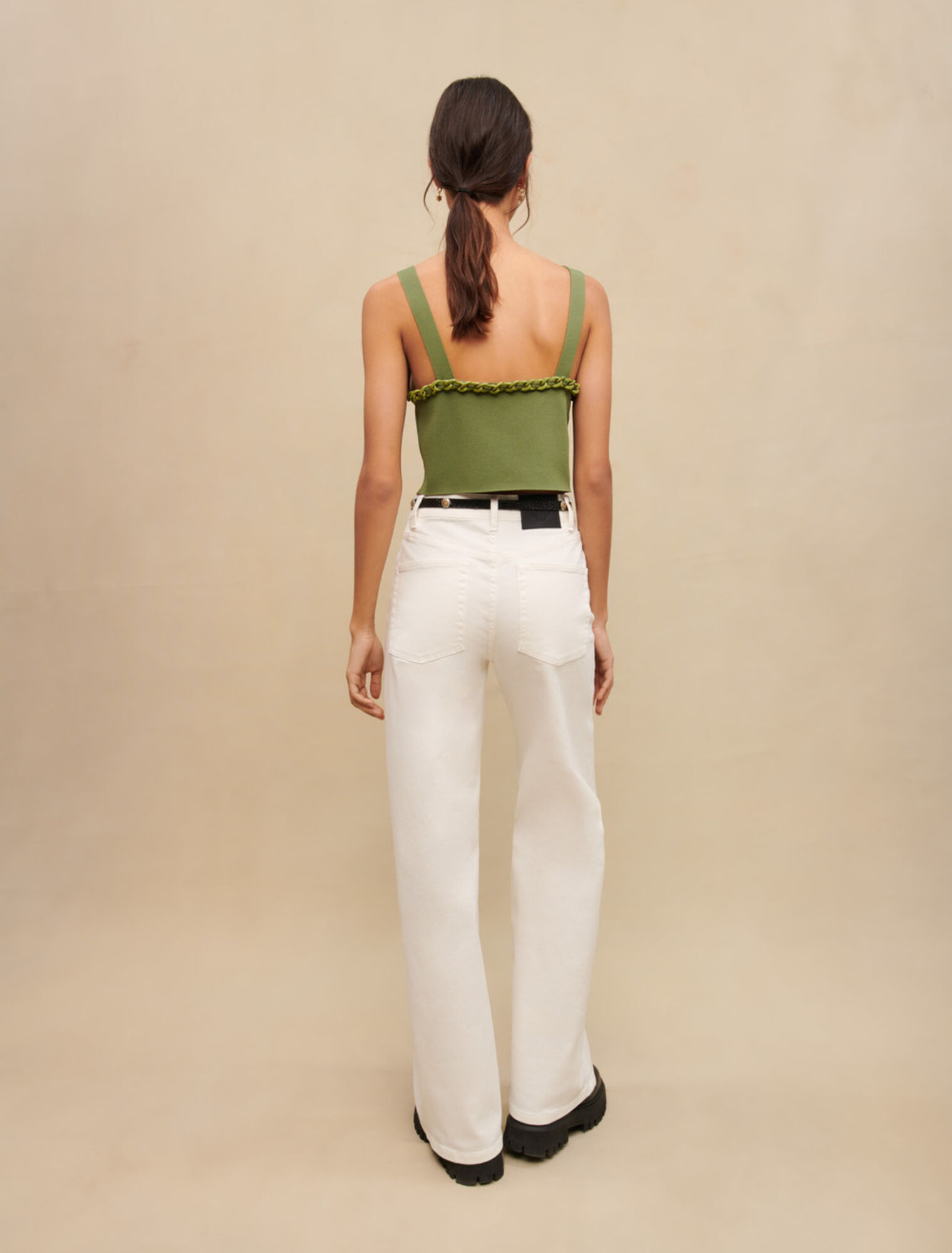 Backless crop top