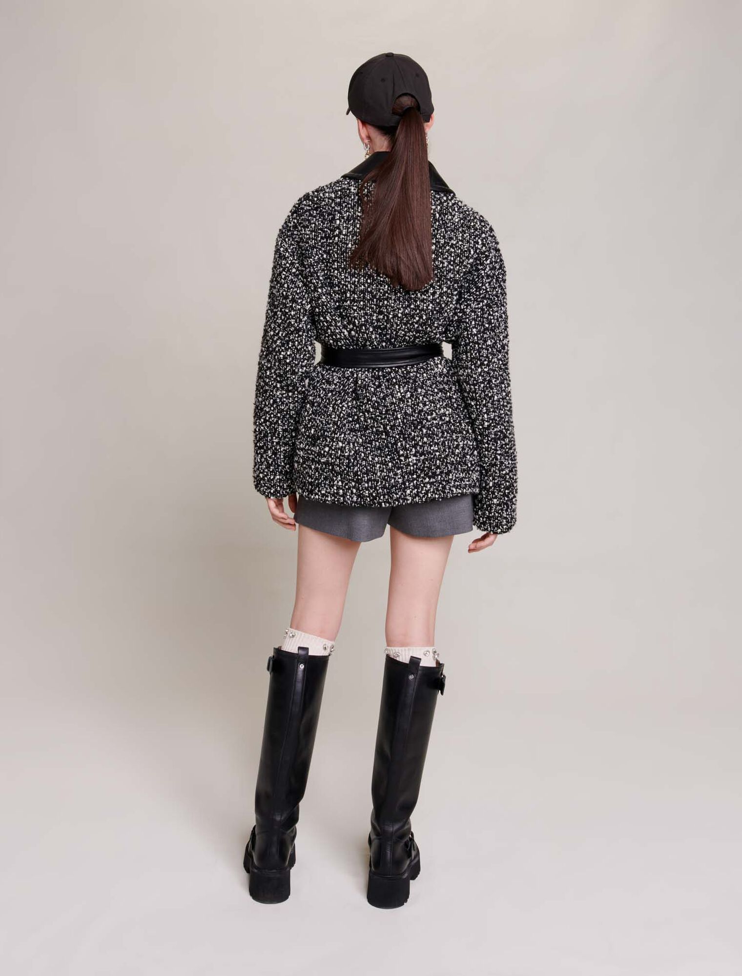 Short tweed coat